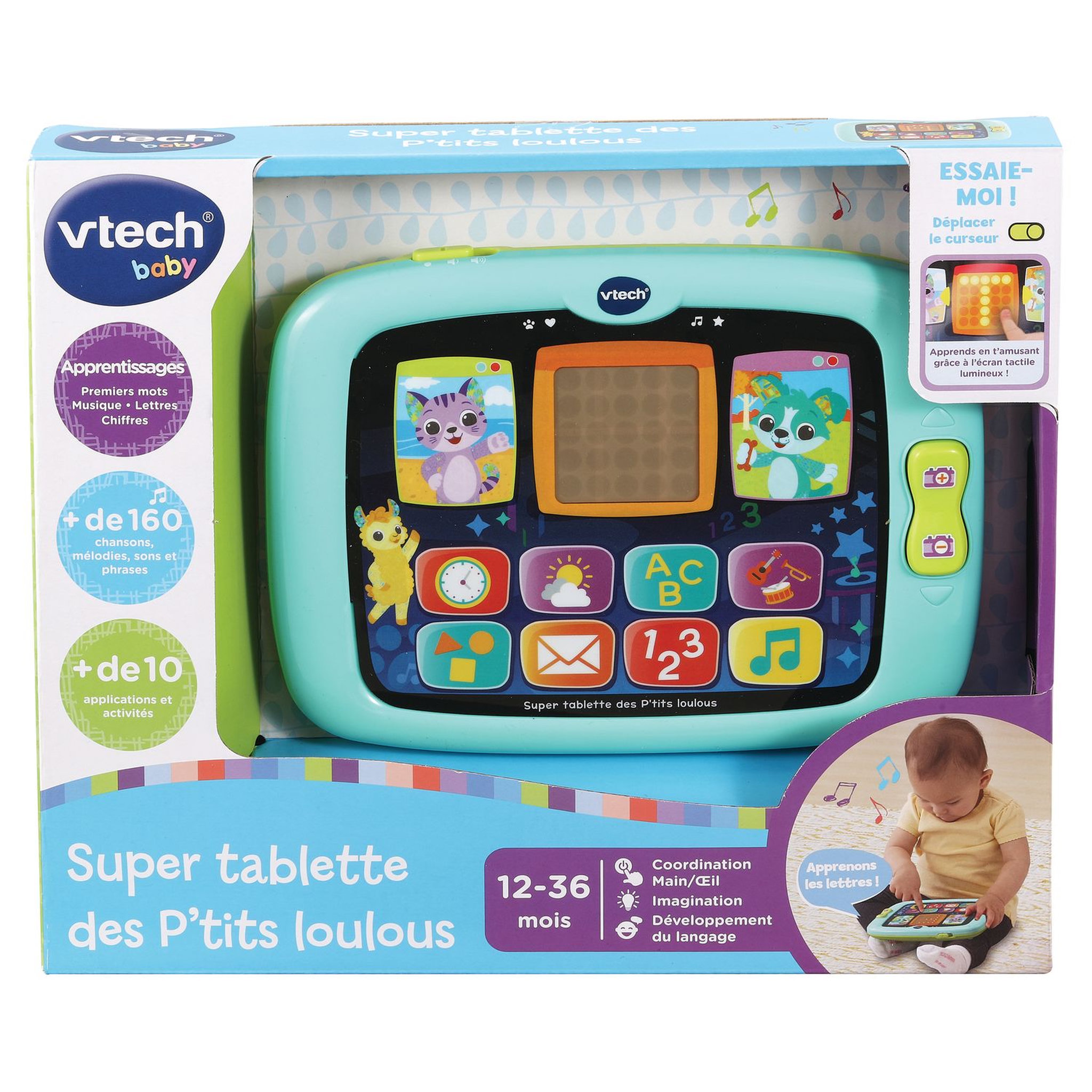 Voir la diapositive 2 : VTECH BABY Super tablette des p'tits loulous