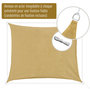 Voir la diapositive 6 : HOMCOM Voile d'ombrage rectangulaire 4x6m toile solaire taud de soleil sable