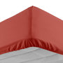 Voir la diapositive 1 : Paris Prix Drap Housse  Lina  140x190cm Terracotta
