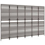 Voir la diapositive 4 : VIDAXL Cloison de separation 6 panneaux marron resine tressee