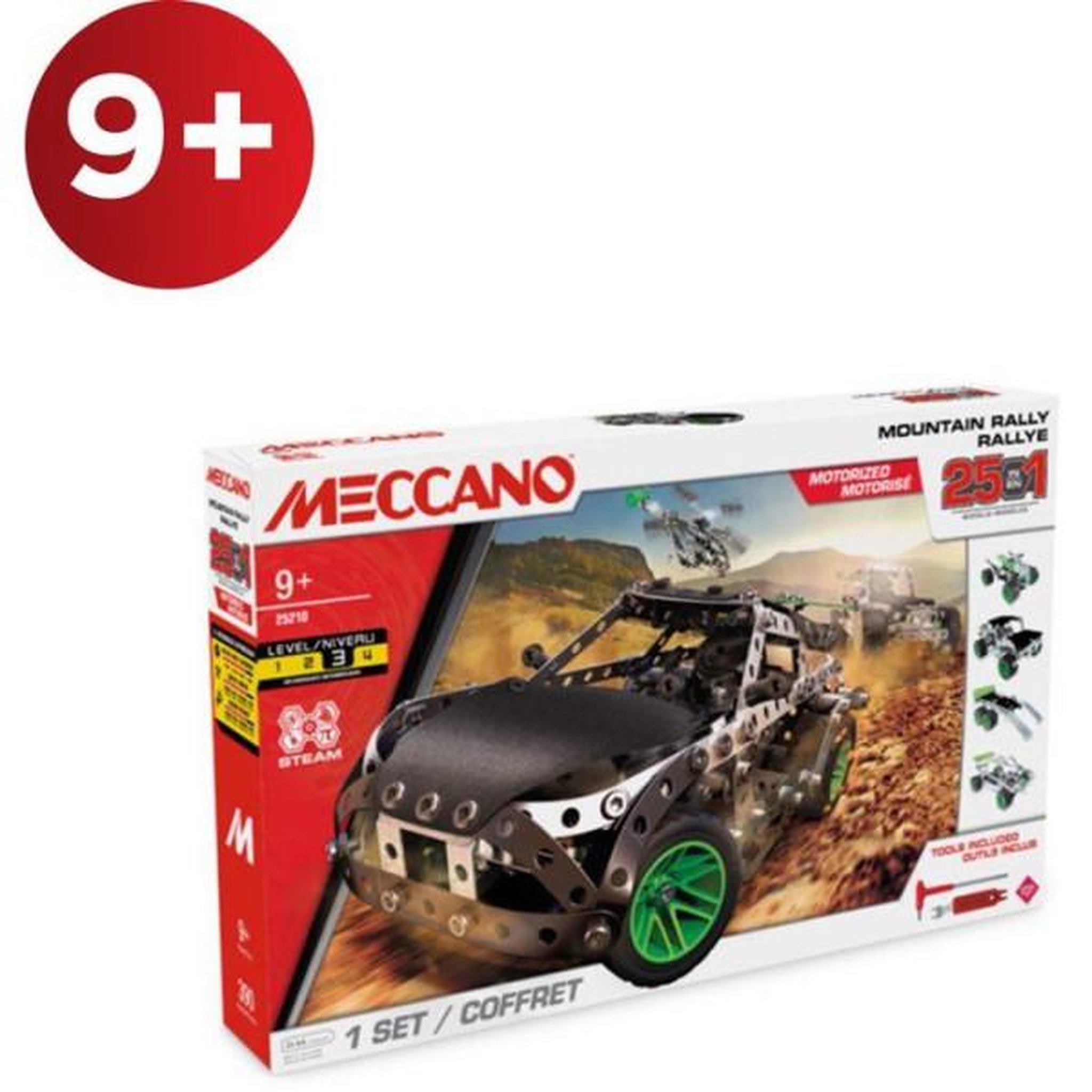 Meccano MECCANO - Jeu de construction - Métal - 390 pieces - 10 ans + - 25 modeles