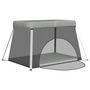 Voir la diapositive 4 : VIDAXL Parc pour bebe avec matelas Gris clair Tissu de lin