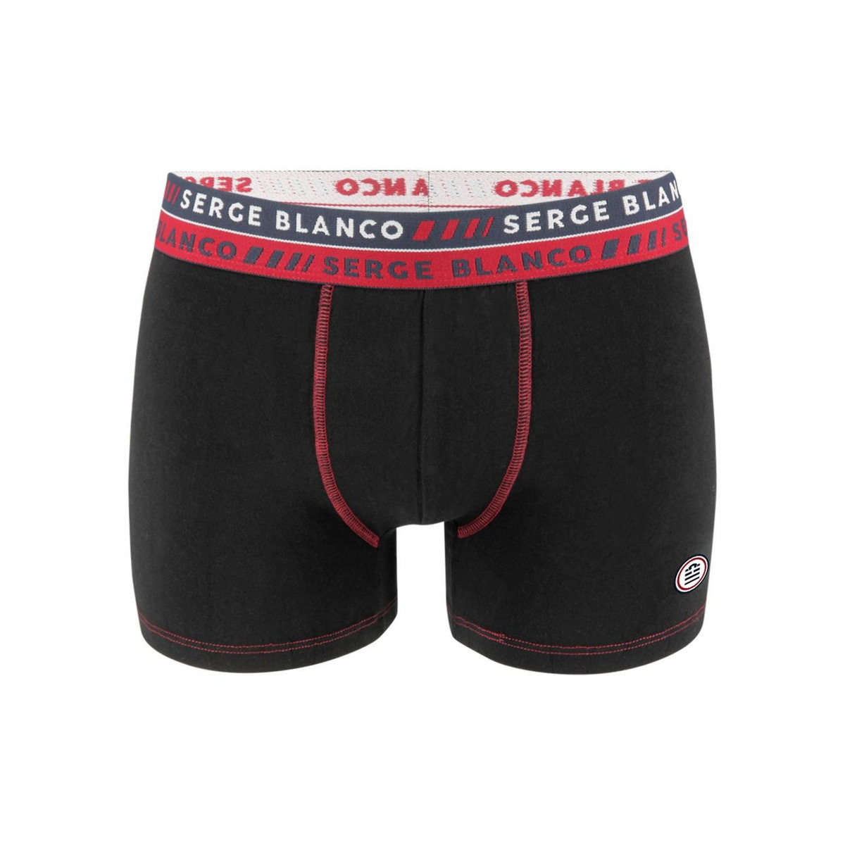 SERGE BLANCO Lot de 2 Boxers homme surpiqûres Class