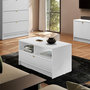 Voir la diapositive 2 : Habitat et Jardin Table basse Tireno - 100 cm X 40 cm X 50 cm-  blanc