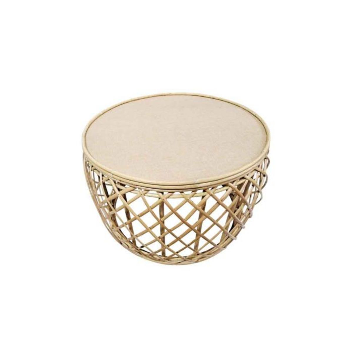 Paris Prix Table d'Appoint en Rotin  Massa  60cm Naturel