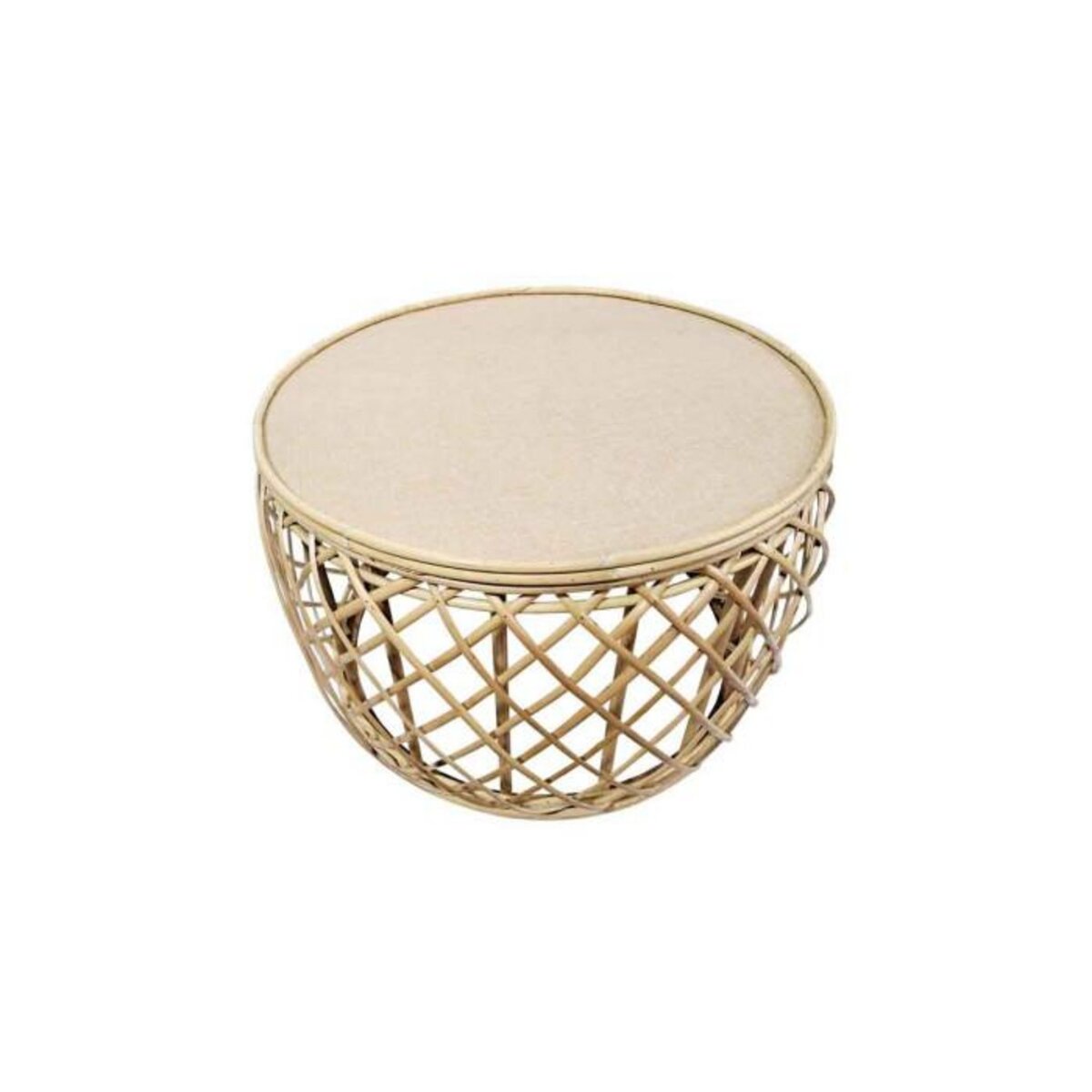 Paris Prix Table d'Appoint en Rotin  Massa  60cm Naturel