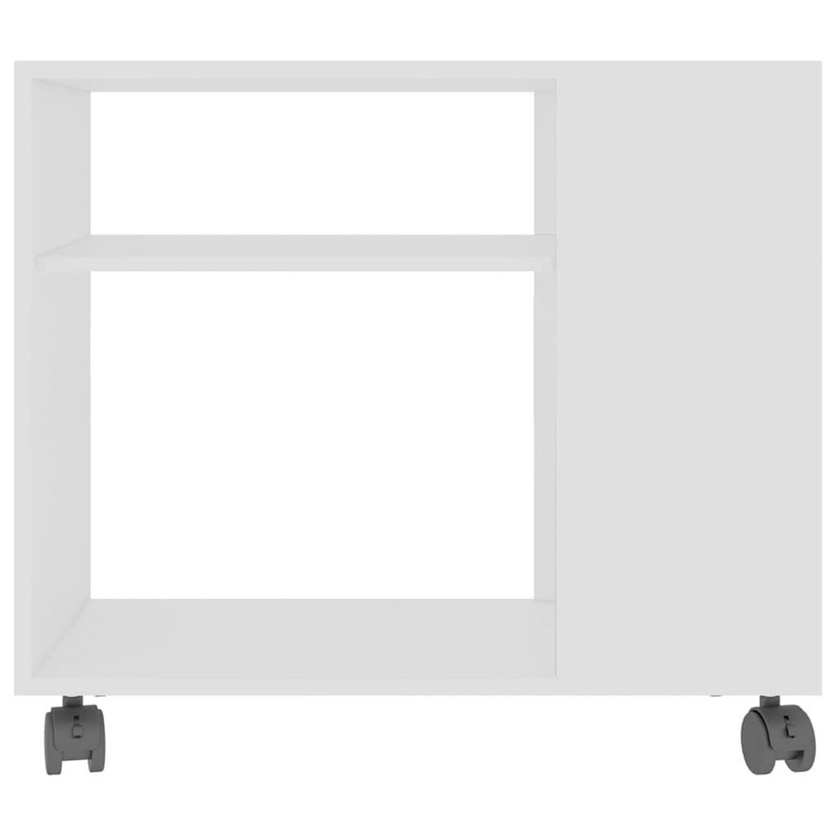 VIDAXL Table d'appoint Blanc 70x35x55 cm Bois d'ingenierie