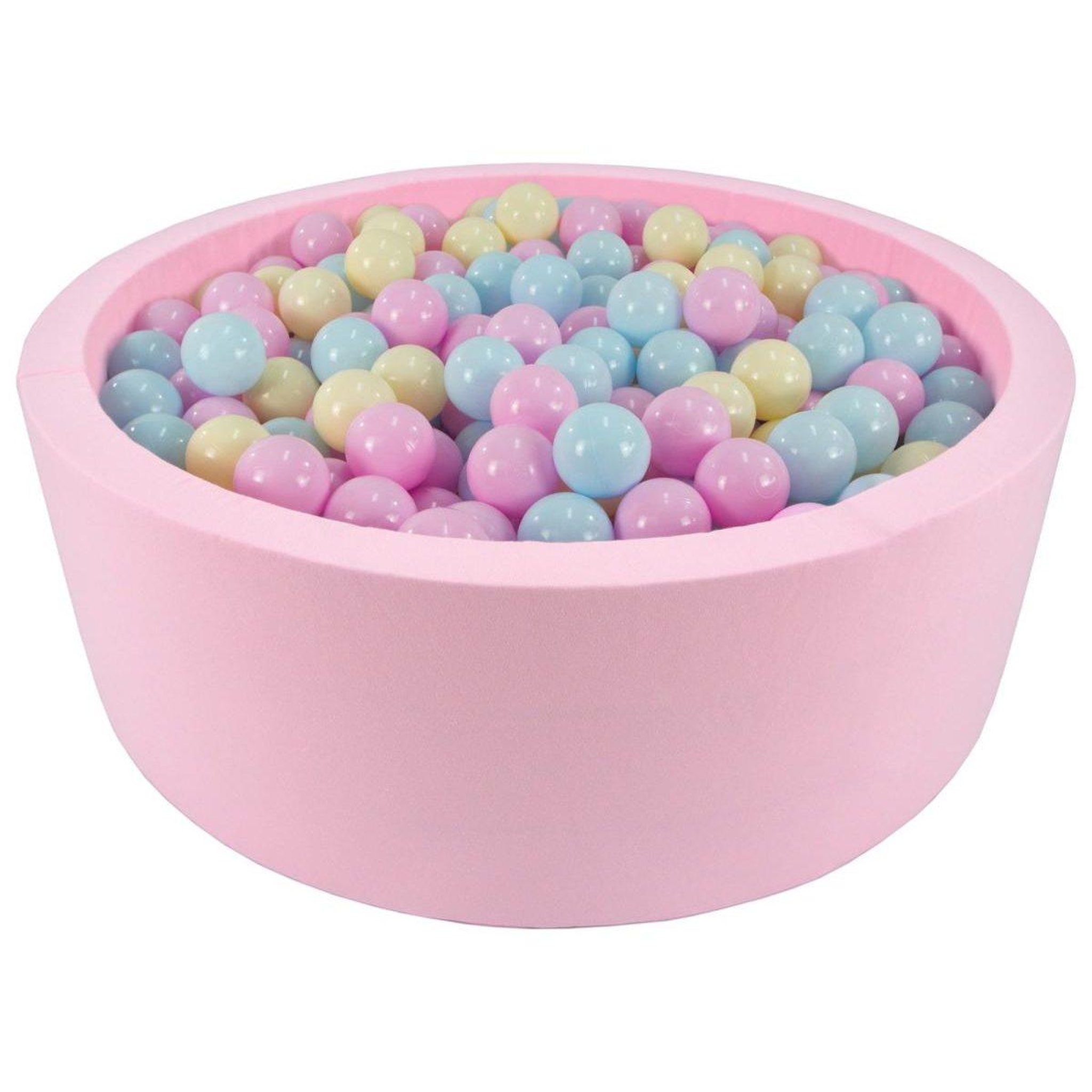 VELINDA Piscine à balles + 450 balles, rose — rose, bleu, jaune (pastel)