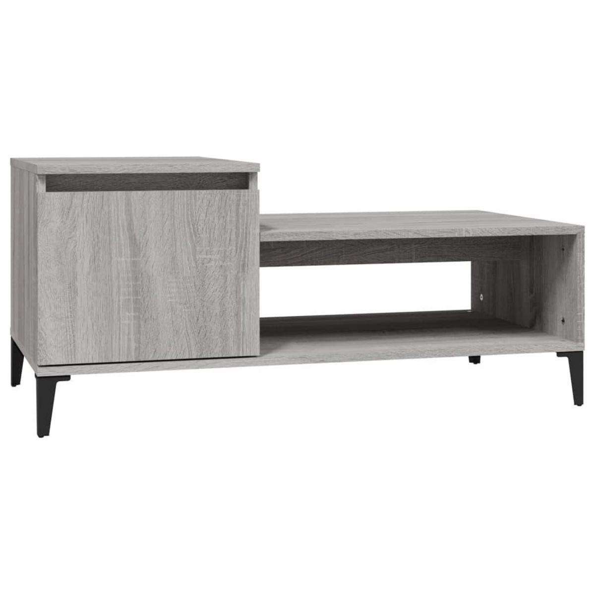 VIDAXL Table basse Sonoma gris 100x50x45 cm Bois d'ingenierie