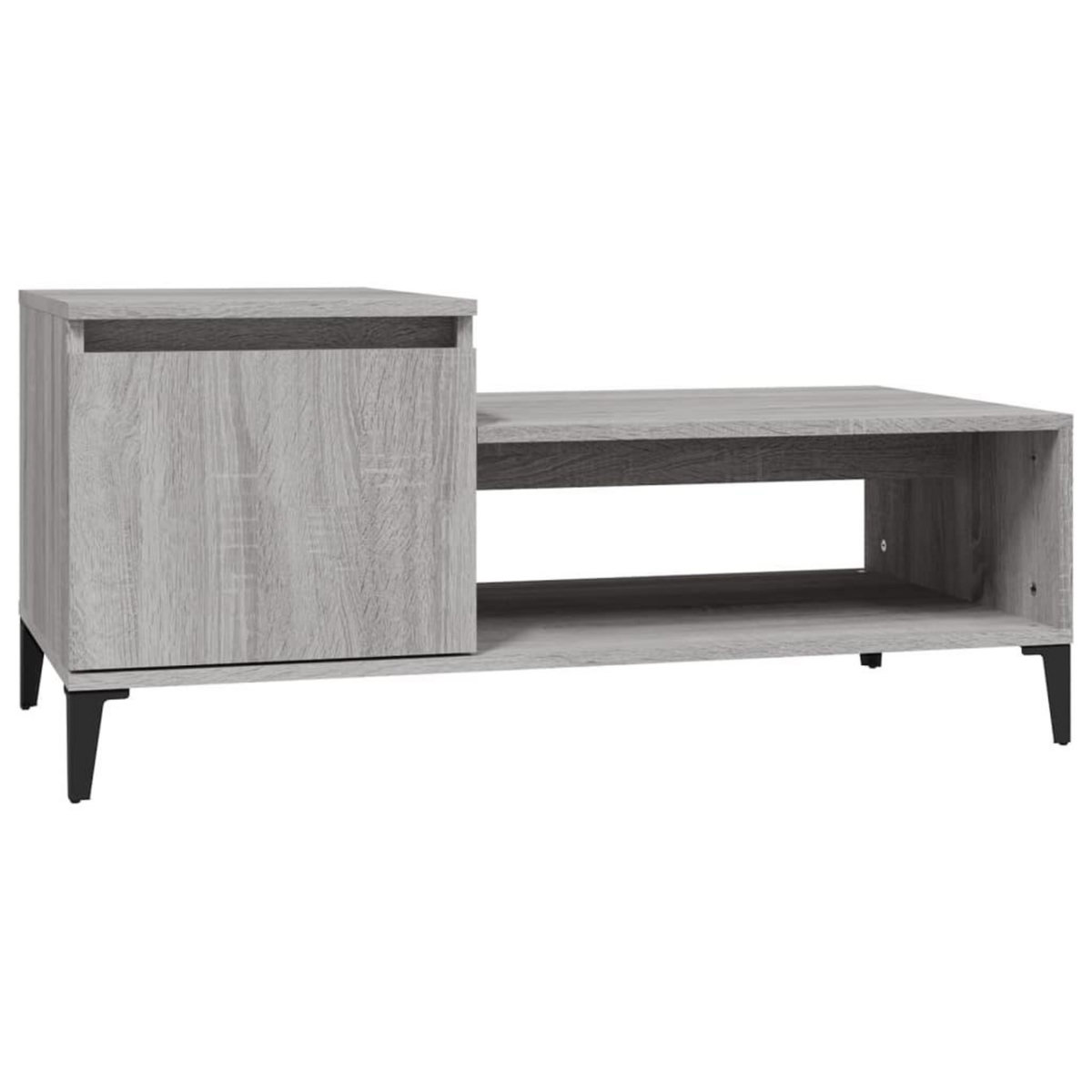 VIDAXL Table basse Sonoma gris 100x50x45 cm Bois d'ingenierie