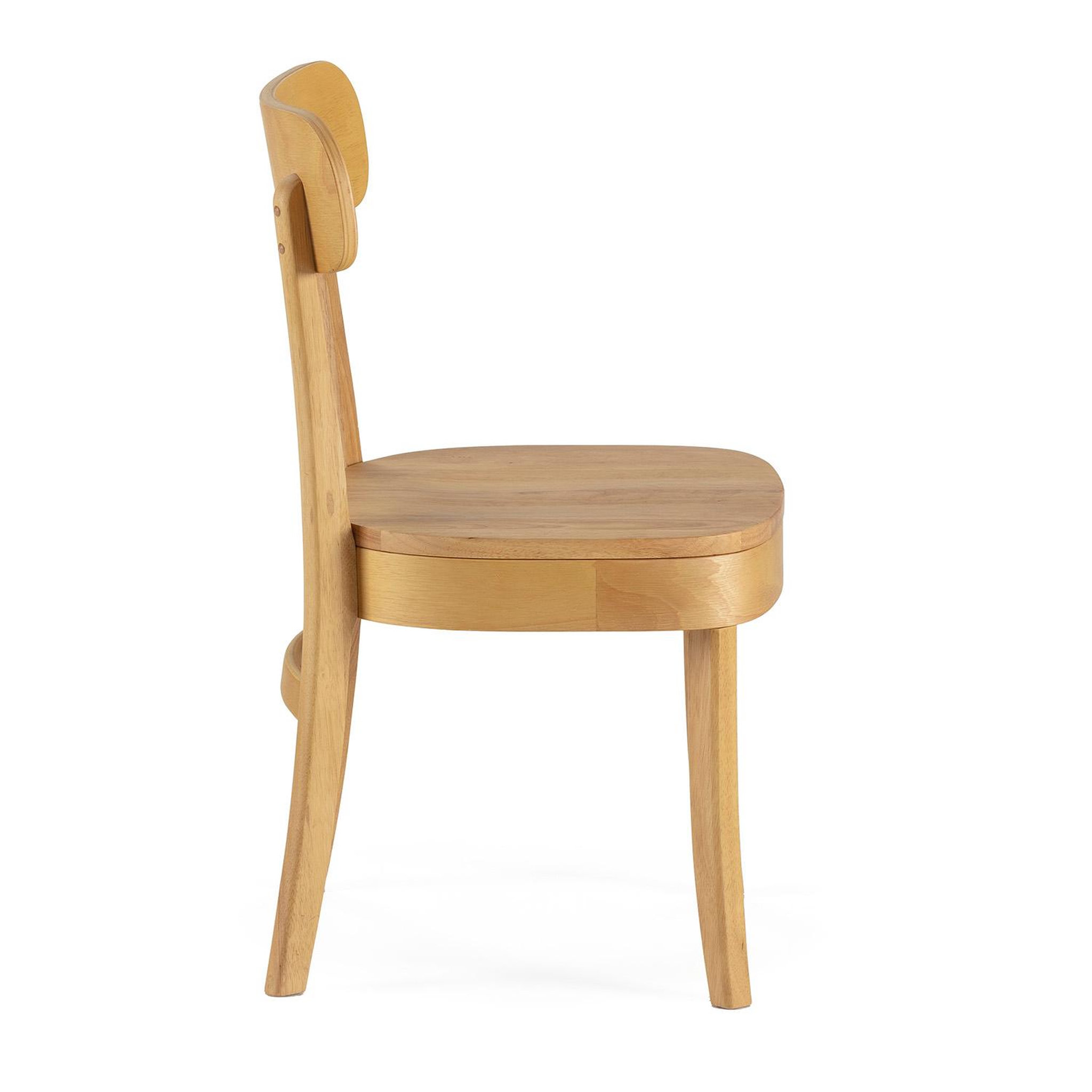 Voir la diapositive 4 : VS VENTA-STOCK Pack de 2 chaises Nala couleur Chêne, bois massif