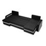 Voir la diapositive 2 : BEST MOBILIER Valos - canapé panoramique en u - 7 places - convertible avec coffre - en velours