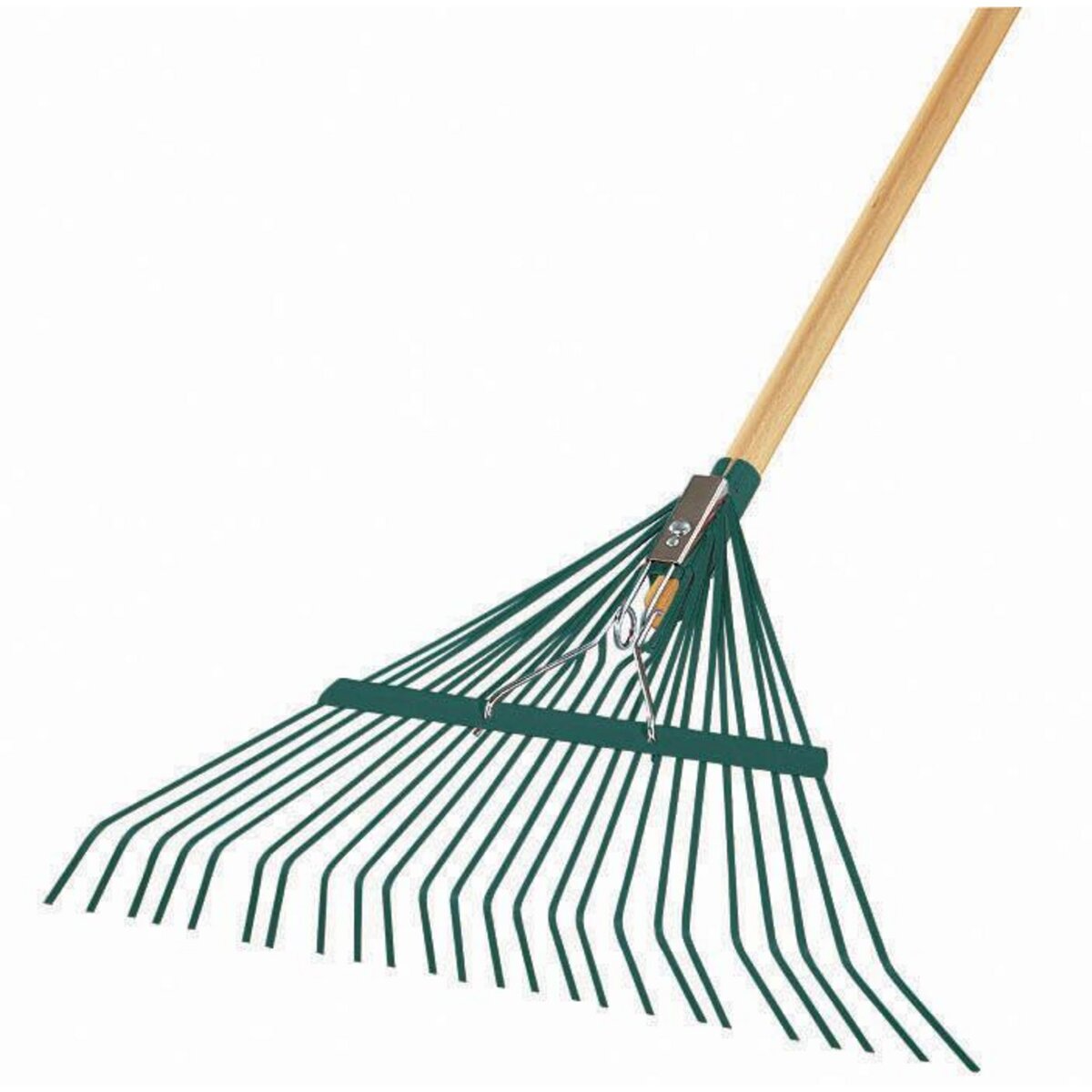 Leborgne Balai acier renforcé fil plat 24 dents - manche bois certifié PEFC 100%