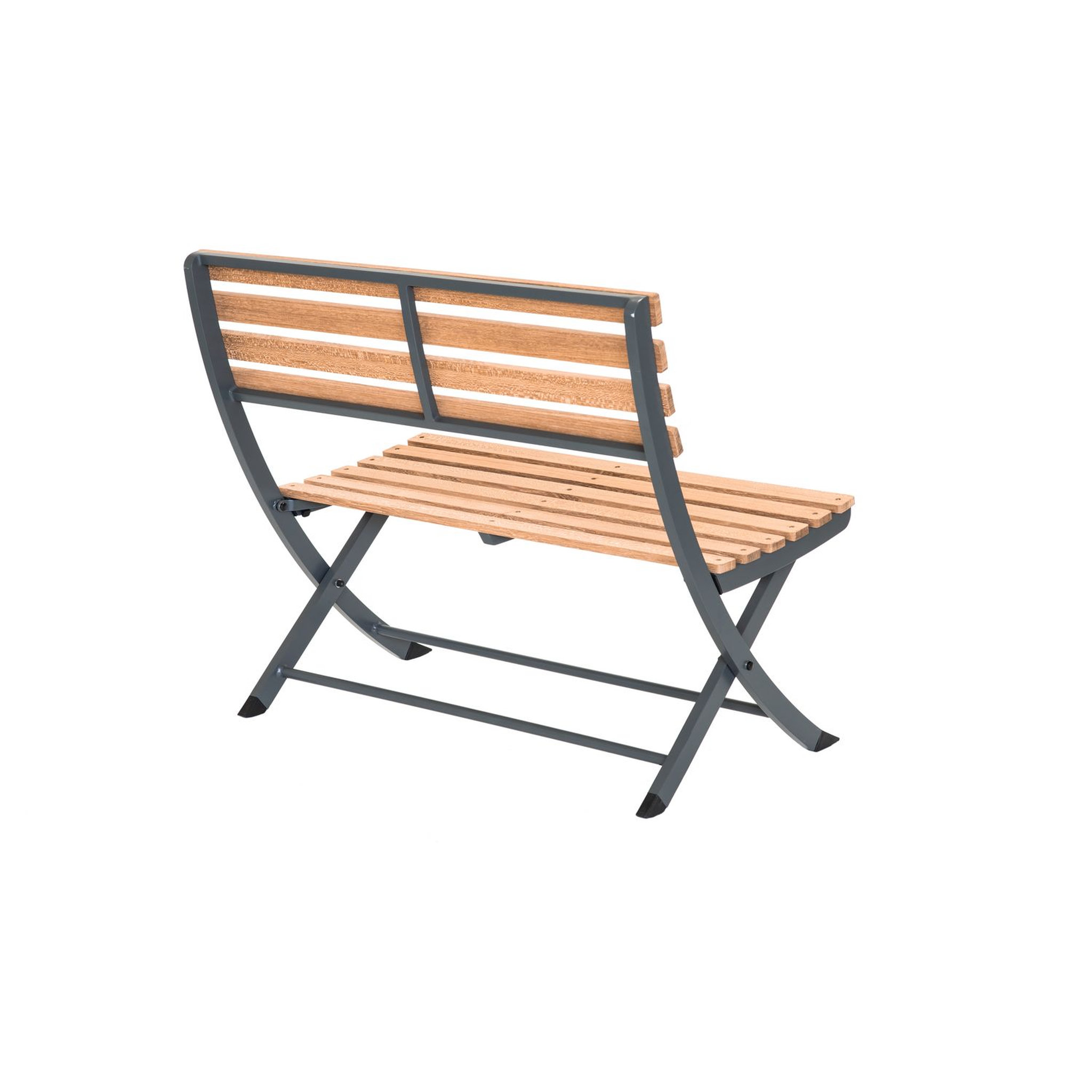 Voir la diapositive 9 : JARDILINE Salon de jardin - 4 places - Teck/Aluminium - Naturel/gris - PORTO RICO