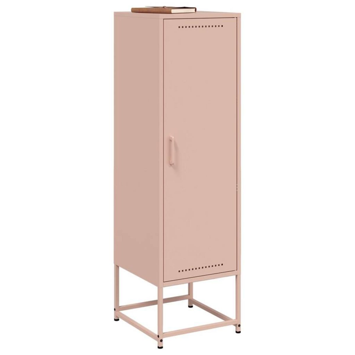 VIDAXL Buffet haut rose 36x39x123 cm acier
