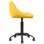 Voir la diapositive 3 : VIDAXL Chaise de bureau Jaune moutarde Velours