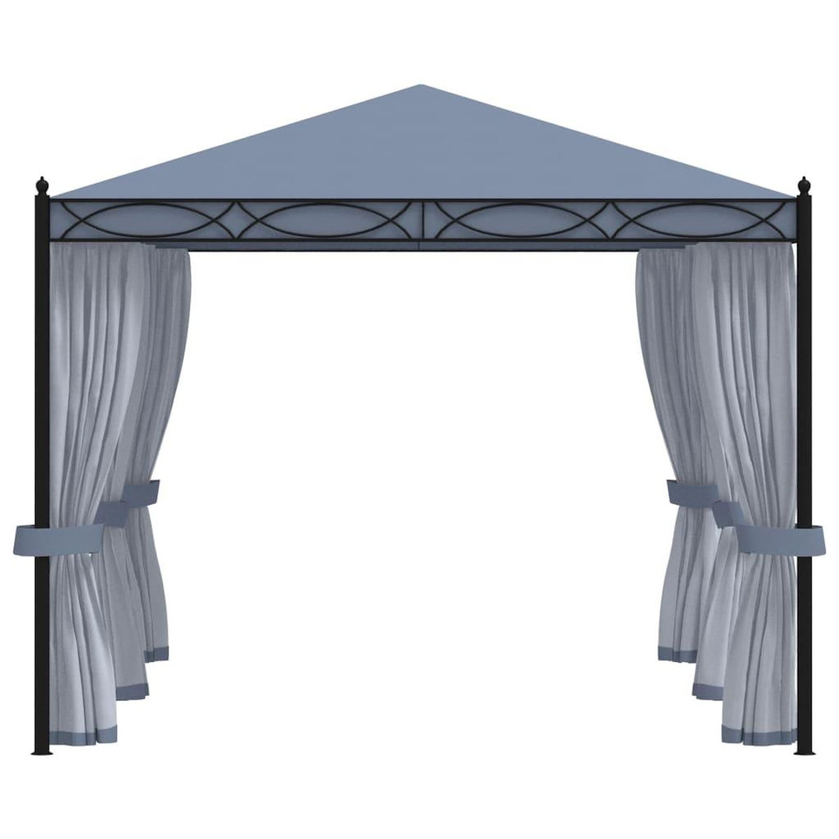VIDAXL Tonnelle avec moustiquaire 3x4 m Anthracite Acier