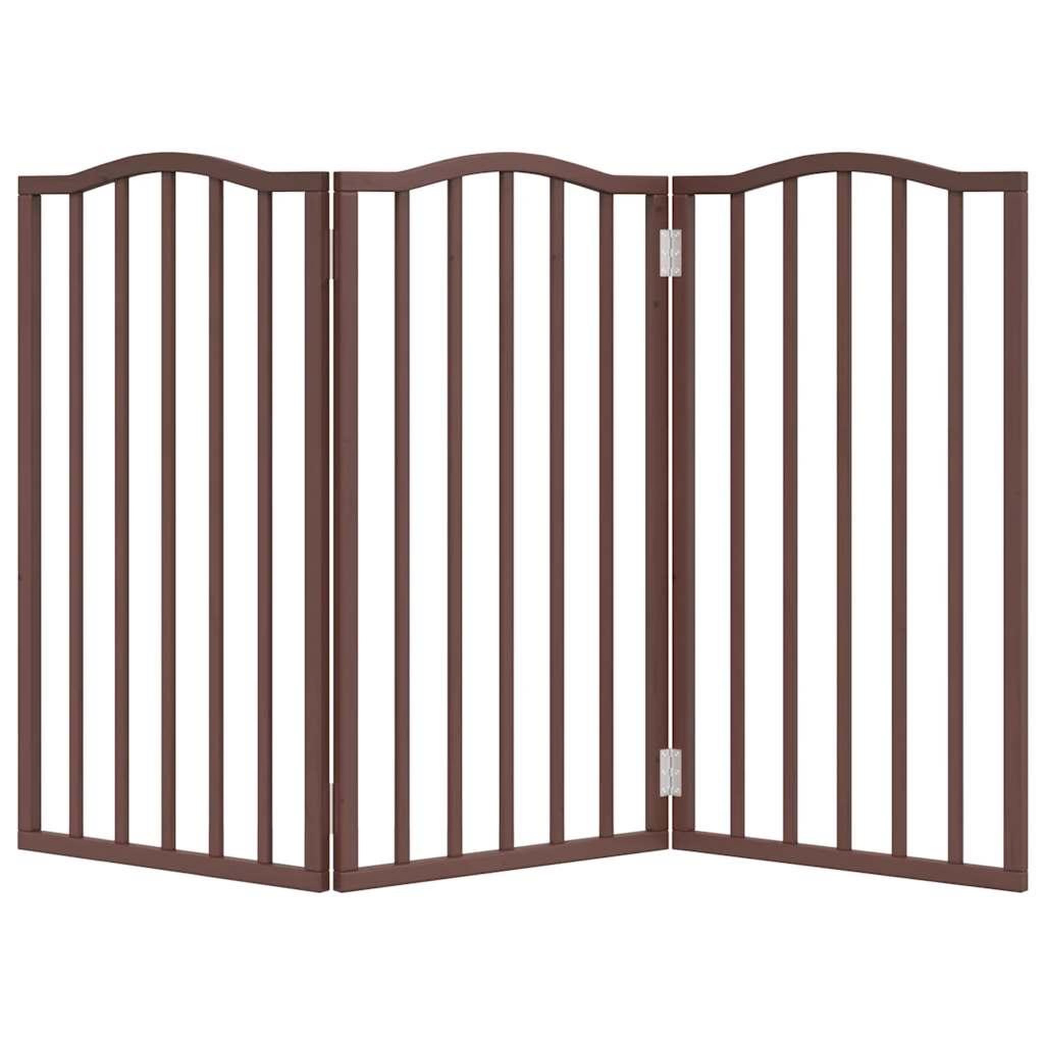 Voir la diapositive 4 : VIDAXL Barriere pour chien pliable 3 panneaux 150 cm bois de peuplier