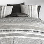 Voir la diapositive 3 : ATELIER DU COTON Parure Housse De Couette 100% Coton 57fils Lattice