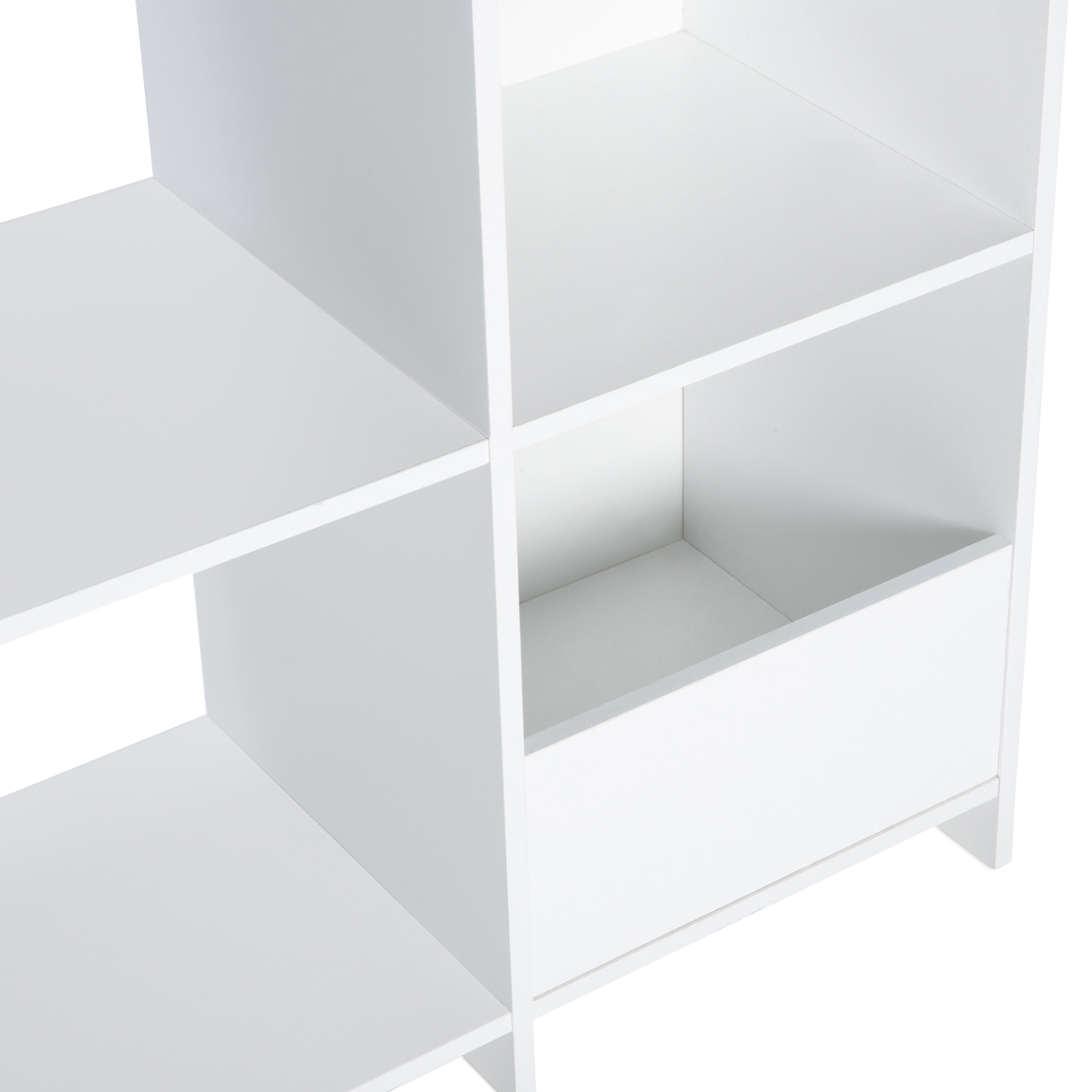 Voir la diapositive 6 : ID MARKET Meuble de rangement emma étagère jouets et bibliothèque enfant en bois blanc