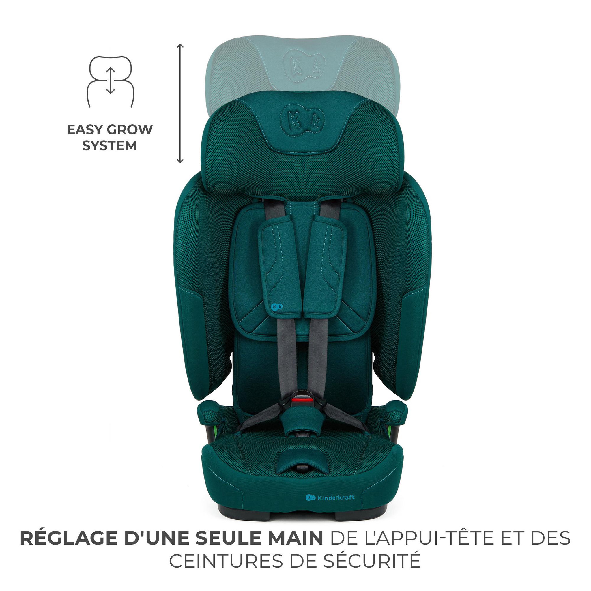 Voir la diapositive 4 : KINDERKRAFT Siege auto fix2go i size 76 150cm pratique confort