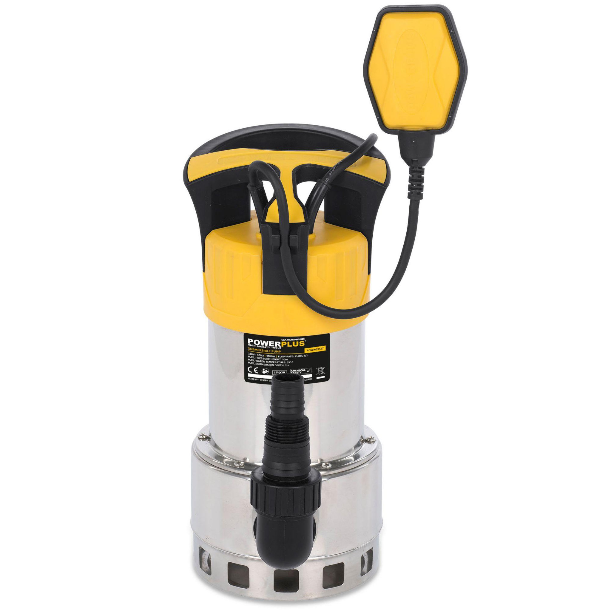 Voir la diapositive 4 : POWERPLUSWATER Pompe submersible powerplus 1100w avec flotteur