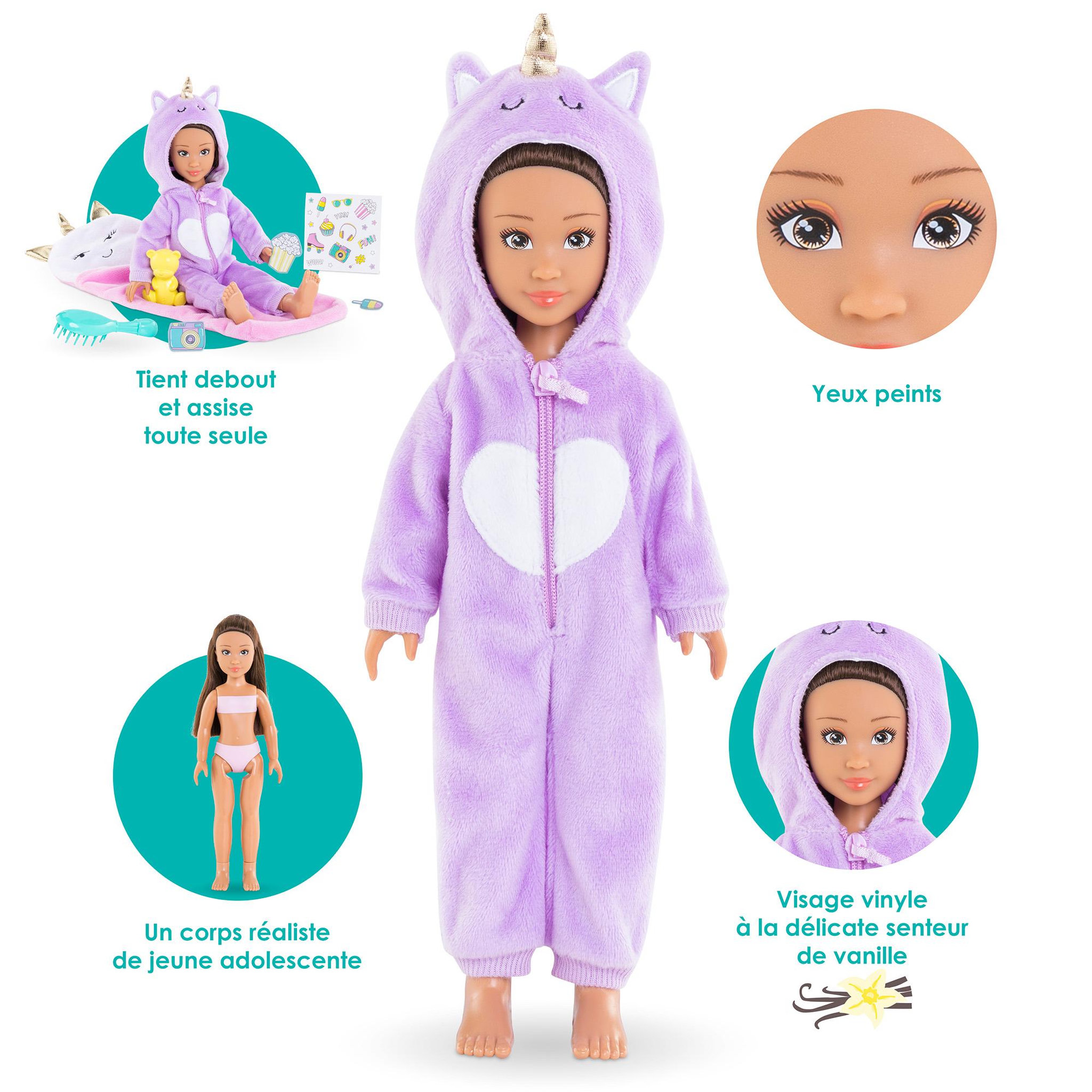Voir la diapositive 2 : Corolle Coffret Poupée Corolle Girls Luna Pyjama Party