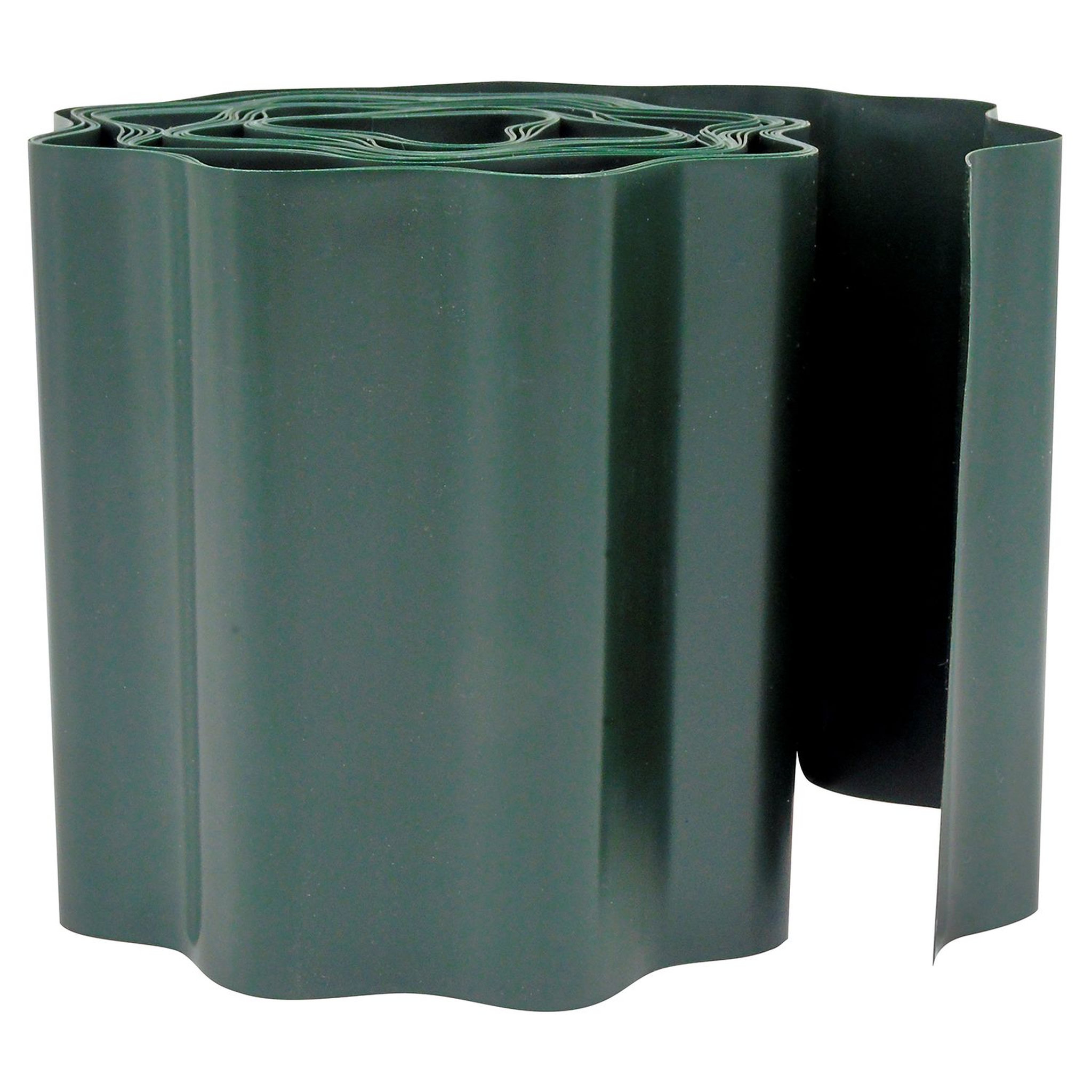 Voir la diapositive 4 : NATURE Bordure à gazon PVC vert - H15 cm x 9 m