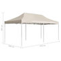 Voir la diapositive 6 : VIDAXL Tente de reception pliable Aluminium 6 x 3 m Creme