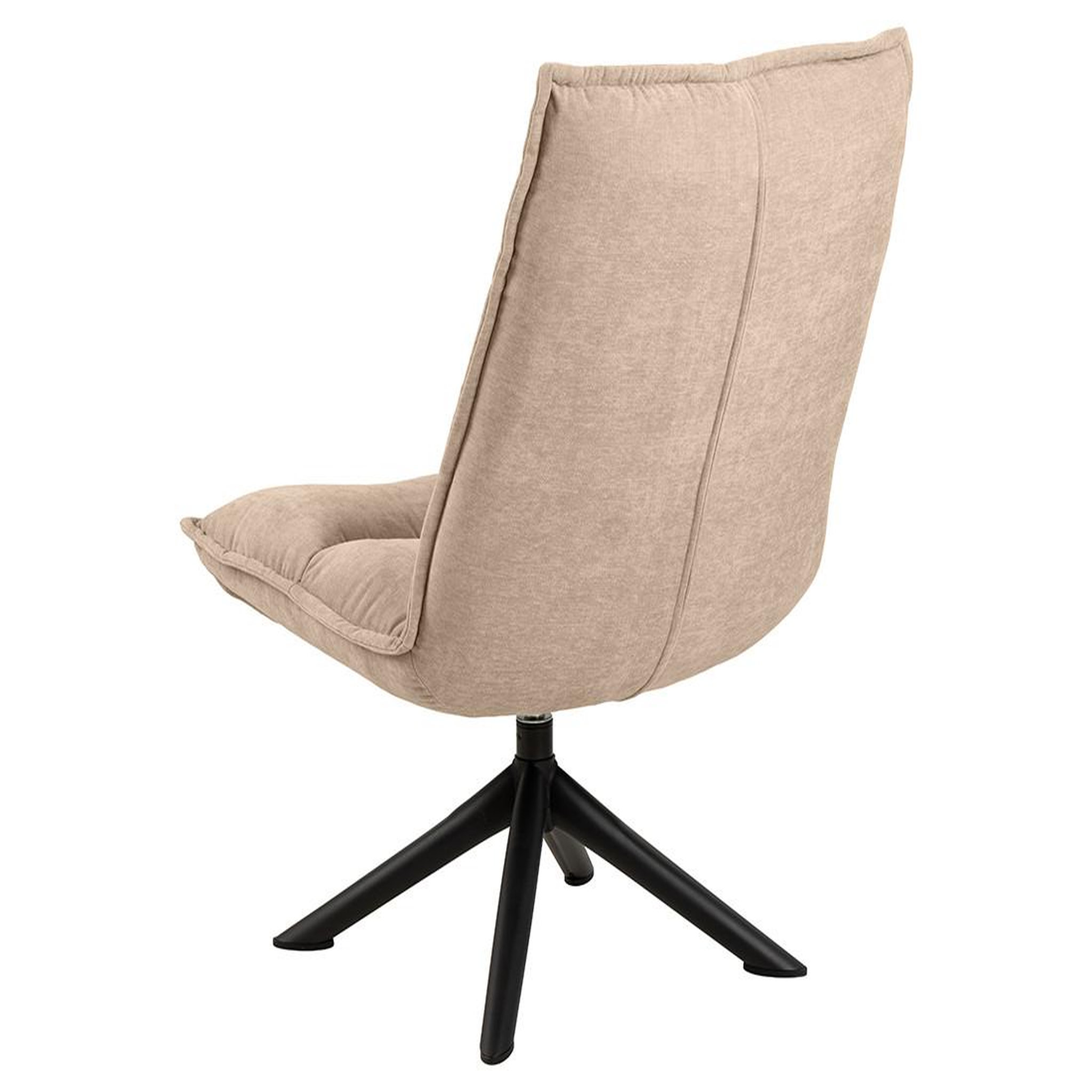 Voir la diapositive 4 : BEST MOBILIER Mellow - fauteuil pivotant - en tissu - pieds en acier