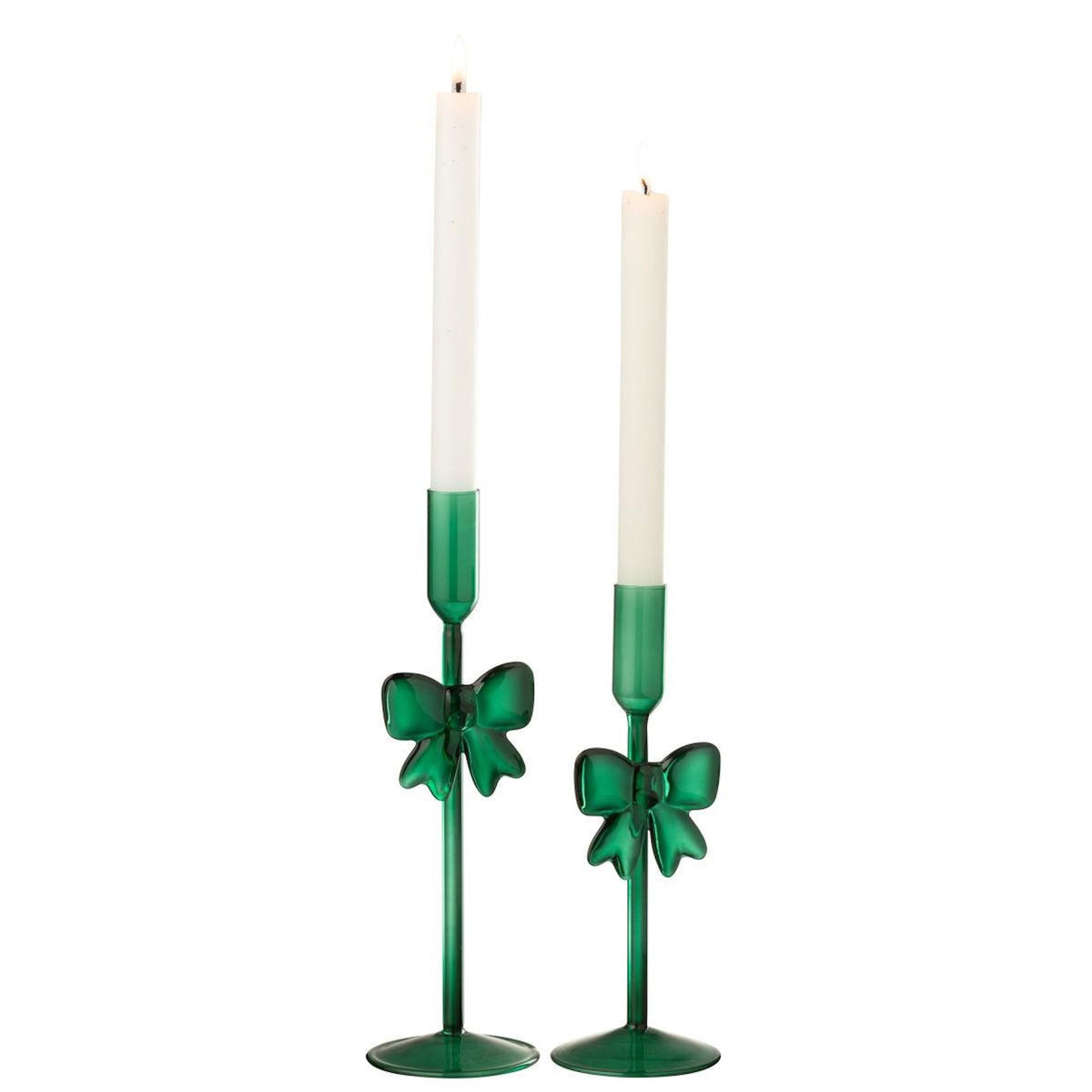 Paris Prix Lot de 2 Chandeliers Design  Nœud  27cm Vert