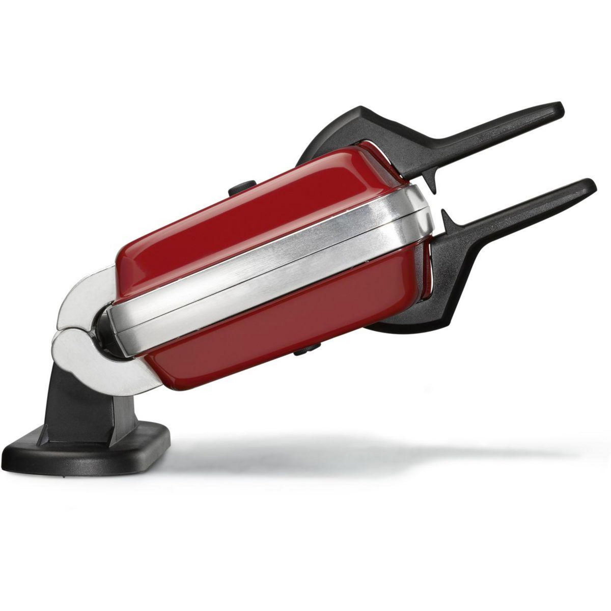 LAGRANGE Gaufrier super 2 antiadhésif rouge coeur