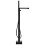 Voir la diapositive 2 : VIDAXL Robinet de baignoire sur pied Noir Acier inoxydable 90 cm