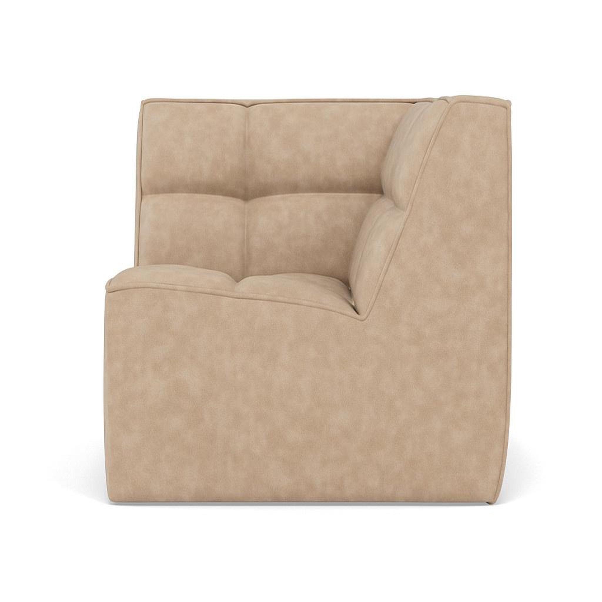 BEST MOBILIER Alya - module d'angle en simili. Coloris disponibles : Noir