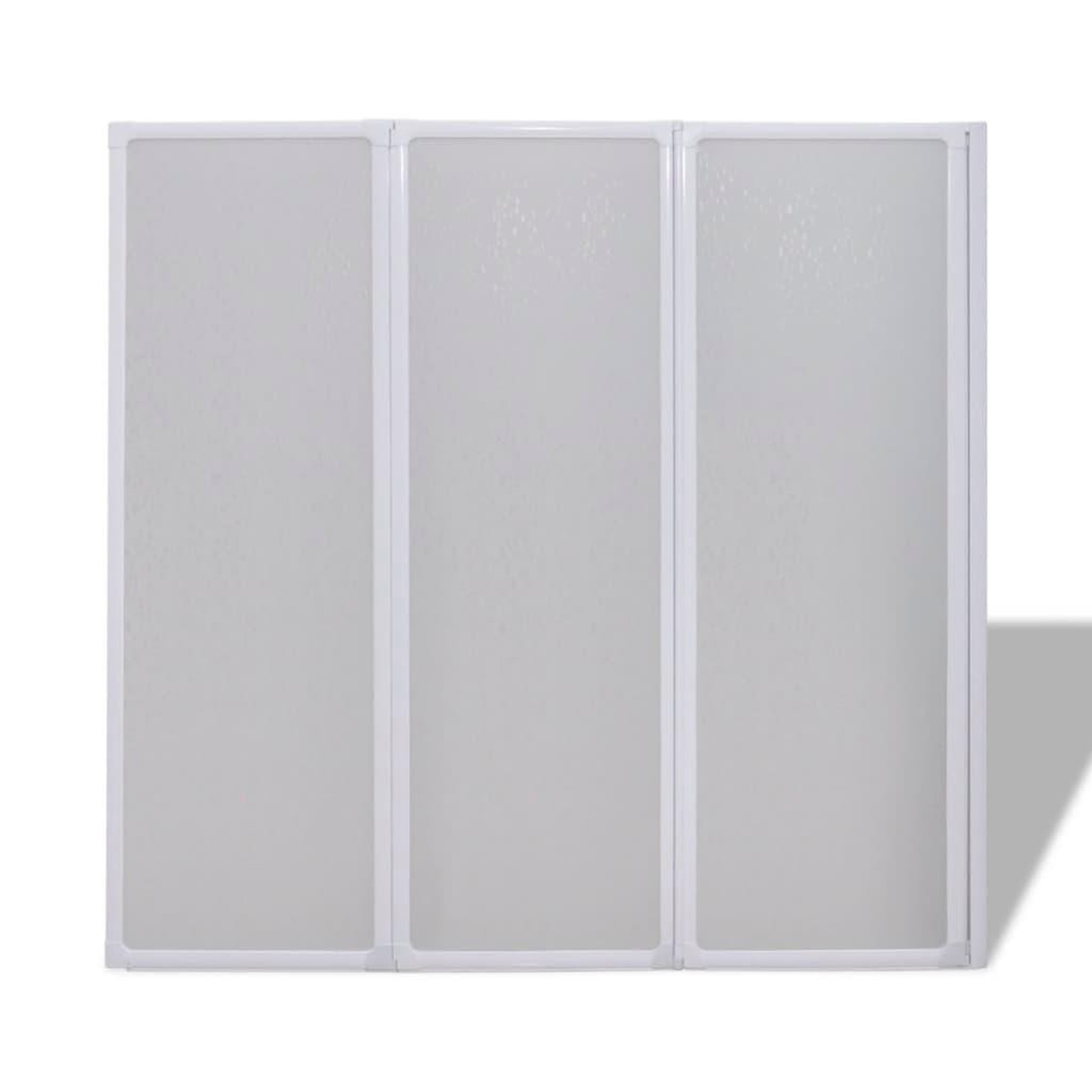 Voir la diapositive 3 : VIDAXL Pare baignoire a 3 volets retractables 141 x 132 cm