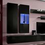 Voir la diapositive 2 : Paris Prix Meuble TV Mural Design  Fly V  320cm Noir