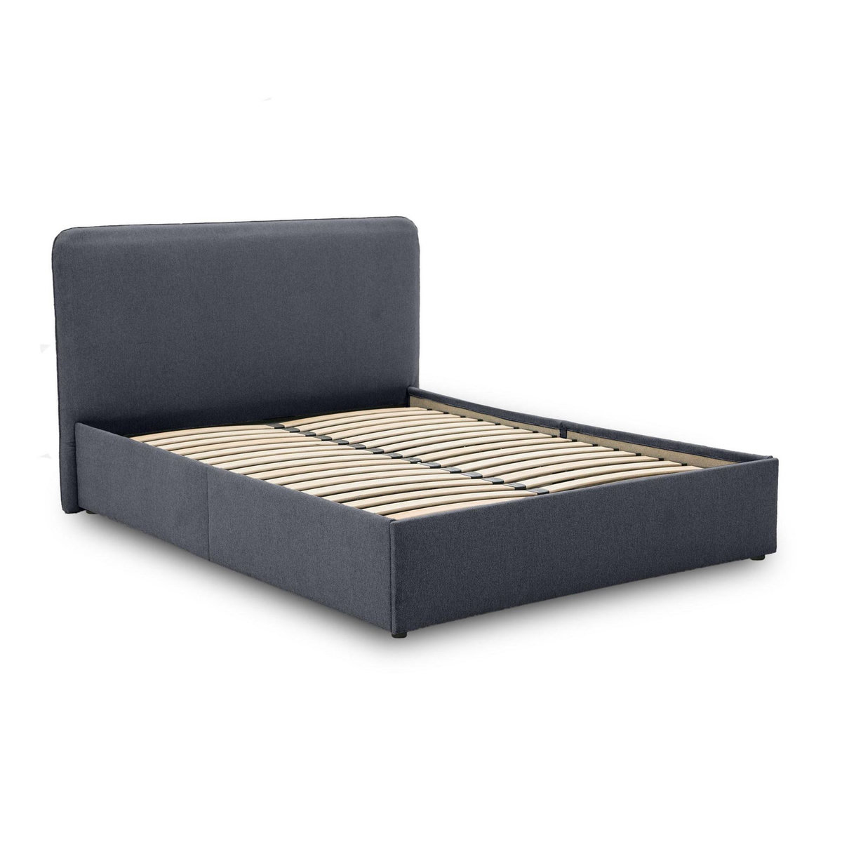 BEST MOBILIER Goyave - lit coffre - 140x190 - en tissu - sommier inclus