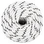 Voir la diapositive 2 : VIDAXL Corde de bateau tresse Blanc 14 mmx25 m Polyester