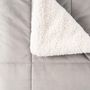Voir la diapositive 3 : ACTUEL Couvre lit matelassé double face velours/sherpa BIEN CHEZ SOI 