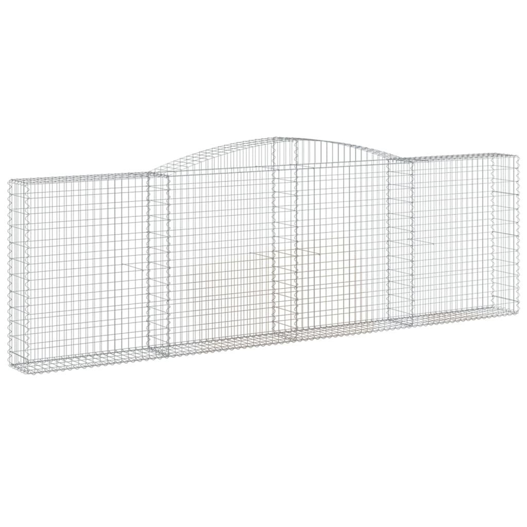 Voir la diapositive 3 : VIDAXL Paniers a gabions arques 20 pcs 400x30x120/140 cm Fer galvanise