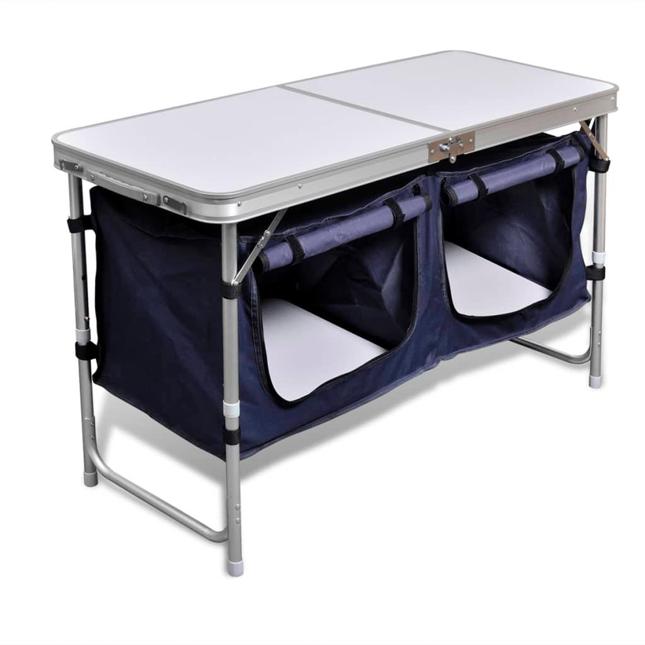 Voir la diapositive 4 : VIDAXL Placard de camping pliant avec cadre en aluminium