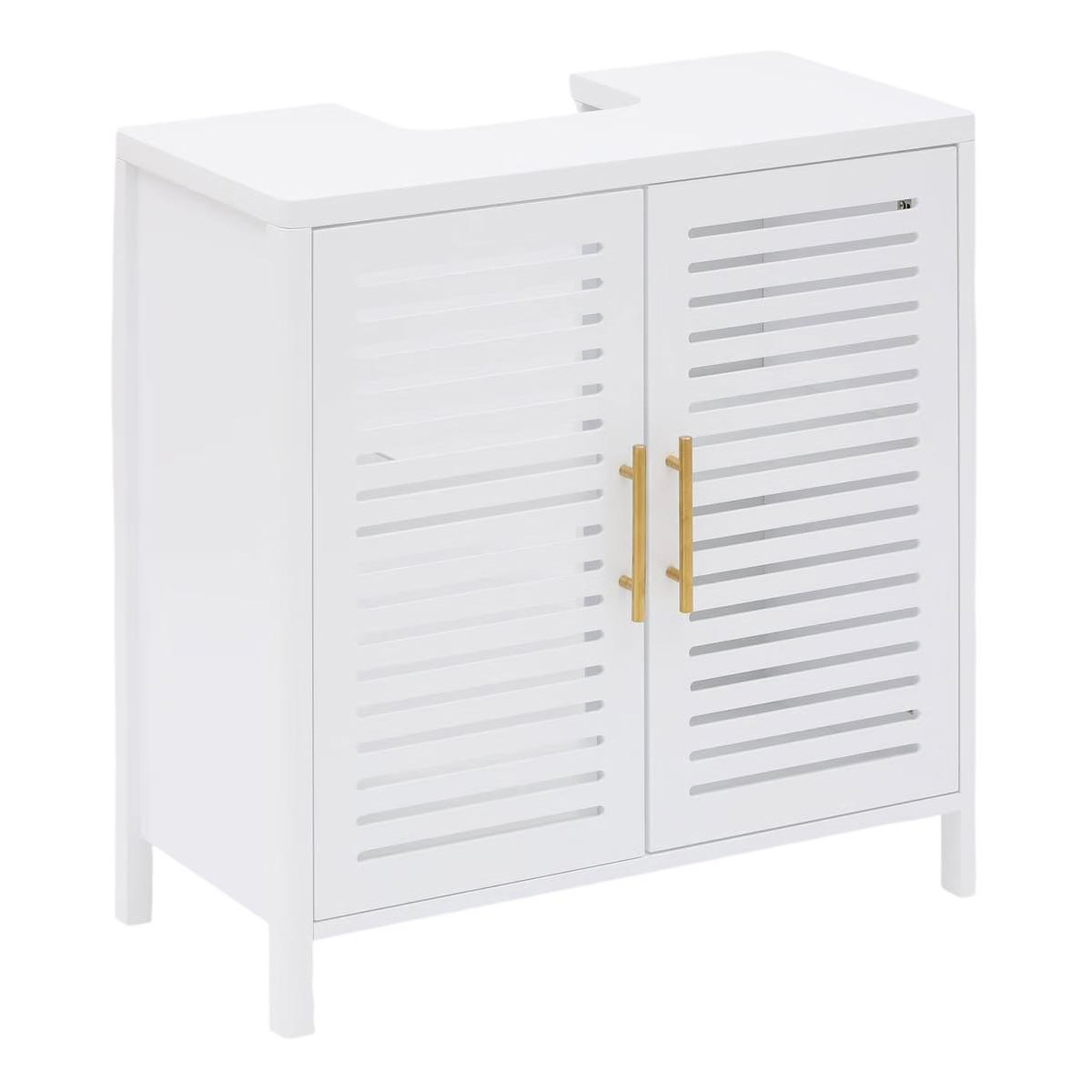 FIVE Meuble sous lavabo 2 portes  oréa  70cm blanc