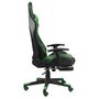 Voir la diapositive 3 : VIDAXL Chaise de jeu pivotante avec repose-pied Vert PVC