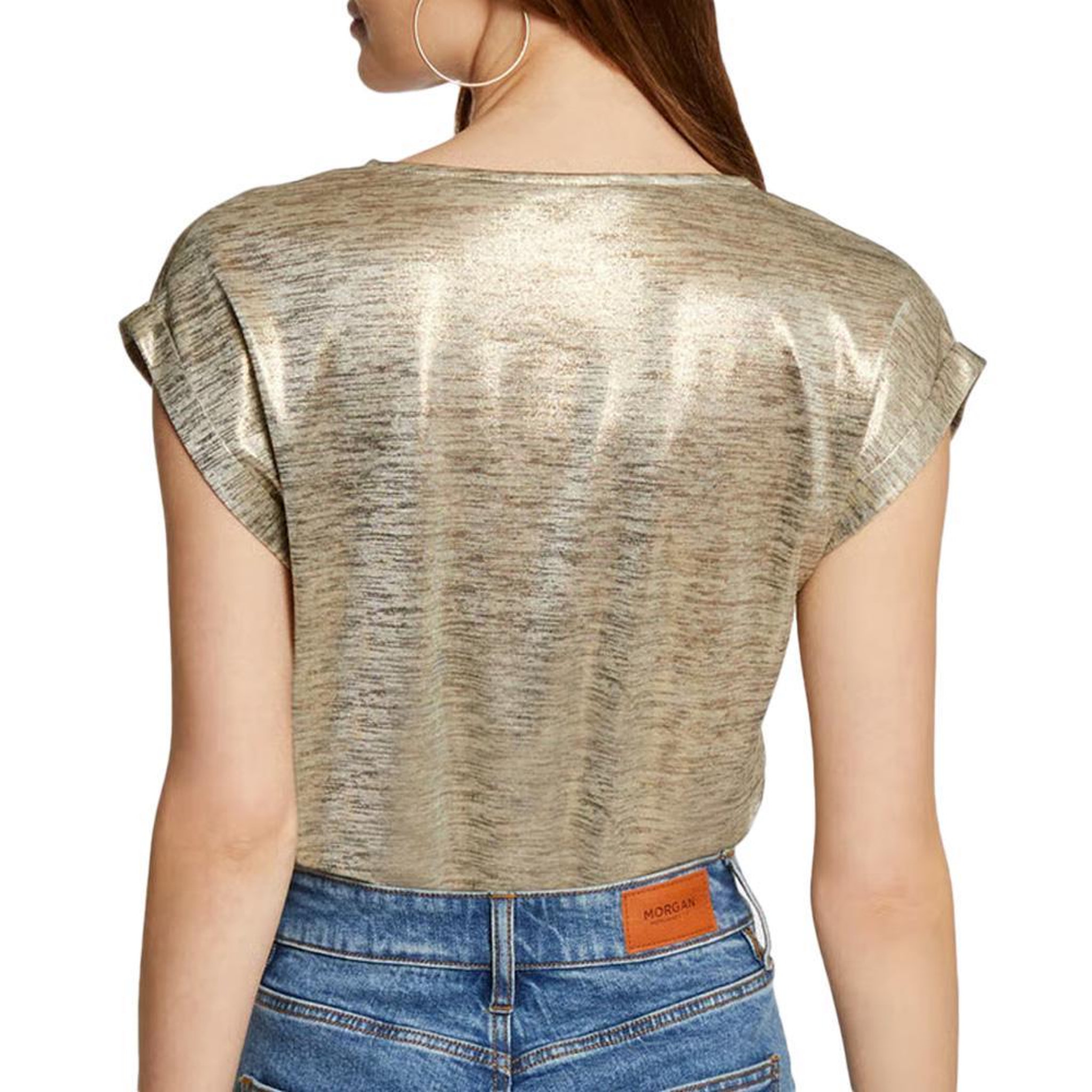 Voir la diapositive 2 : MORGAN T-Shirt Doré Femme Morgan DAYA1