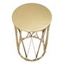 Voir la diapositive 2 : Paris Prix Table d'Appoint Design  Venice  58cm Or