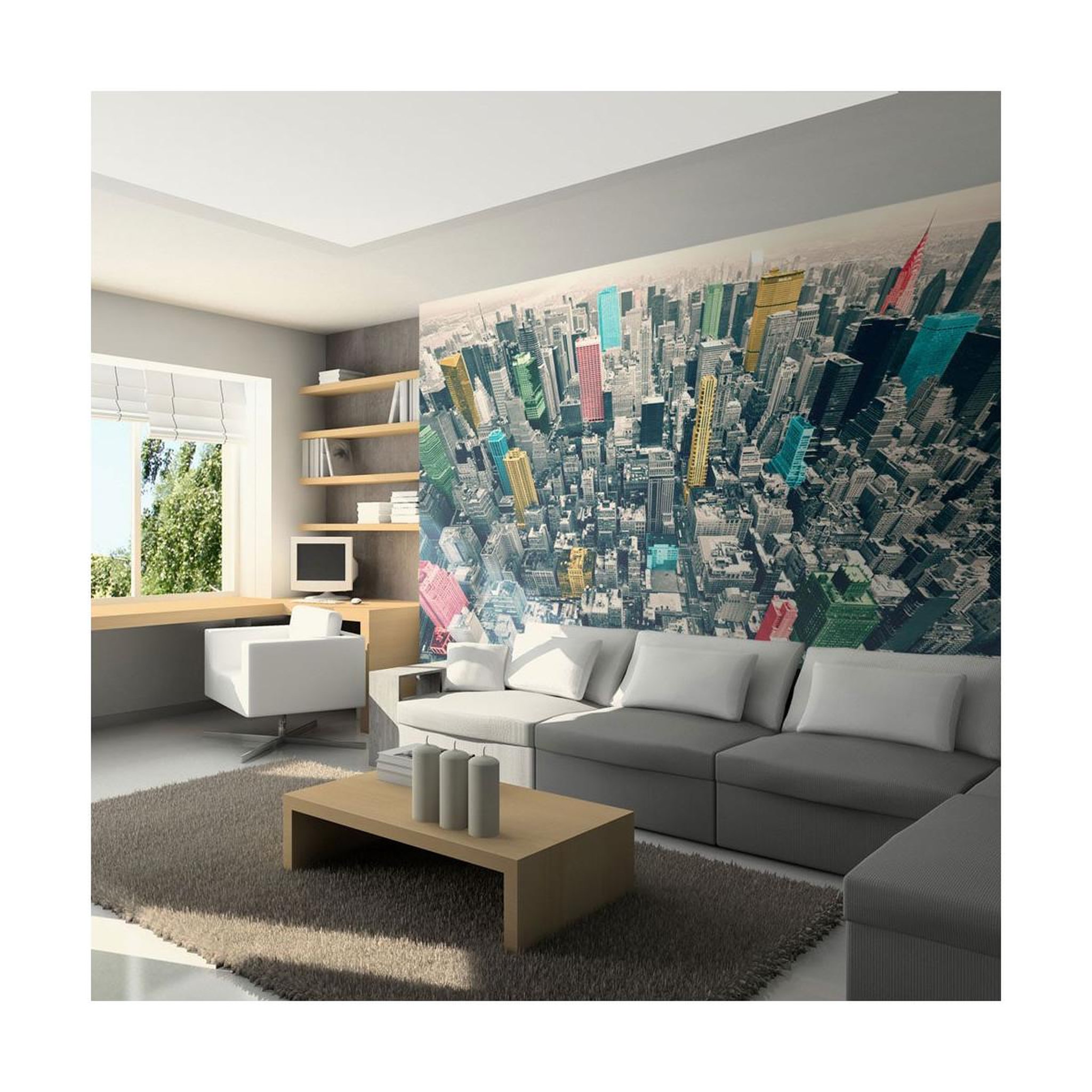 Paris Prix Papier peint  un peu de couleur à new york ii  270x450cm
