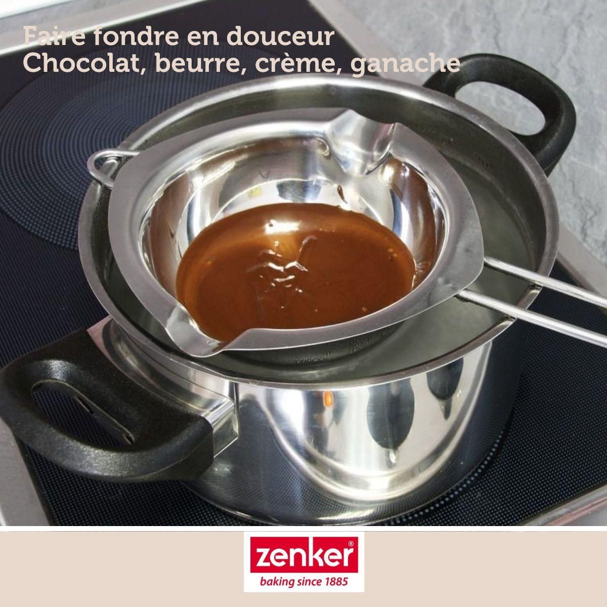 ZENKER Service à bain marie et pince à friture pour beignets Zenker Smart Pastry