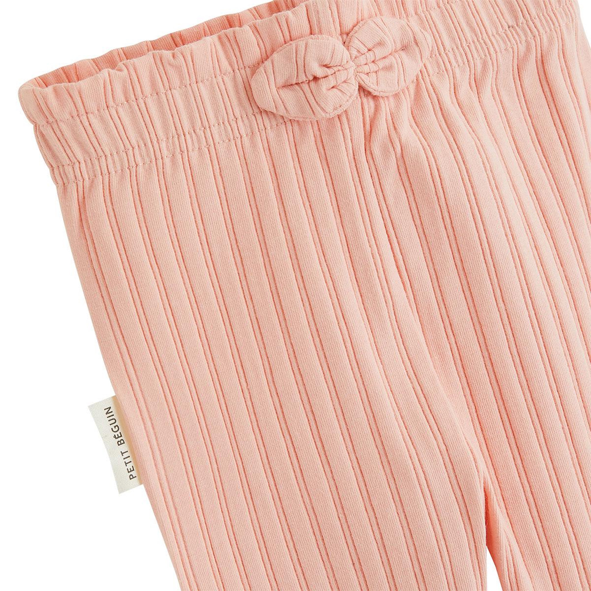 Voir la diapositive 3 : PETIT BEGUIN Lot de 2 leggings enfant côtelés dina