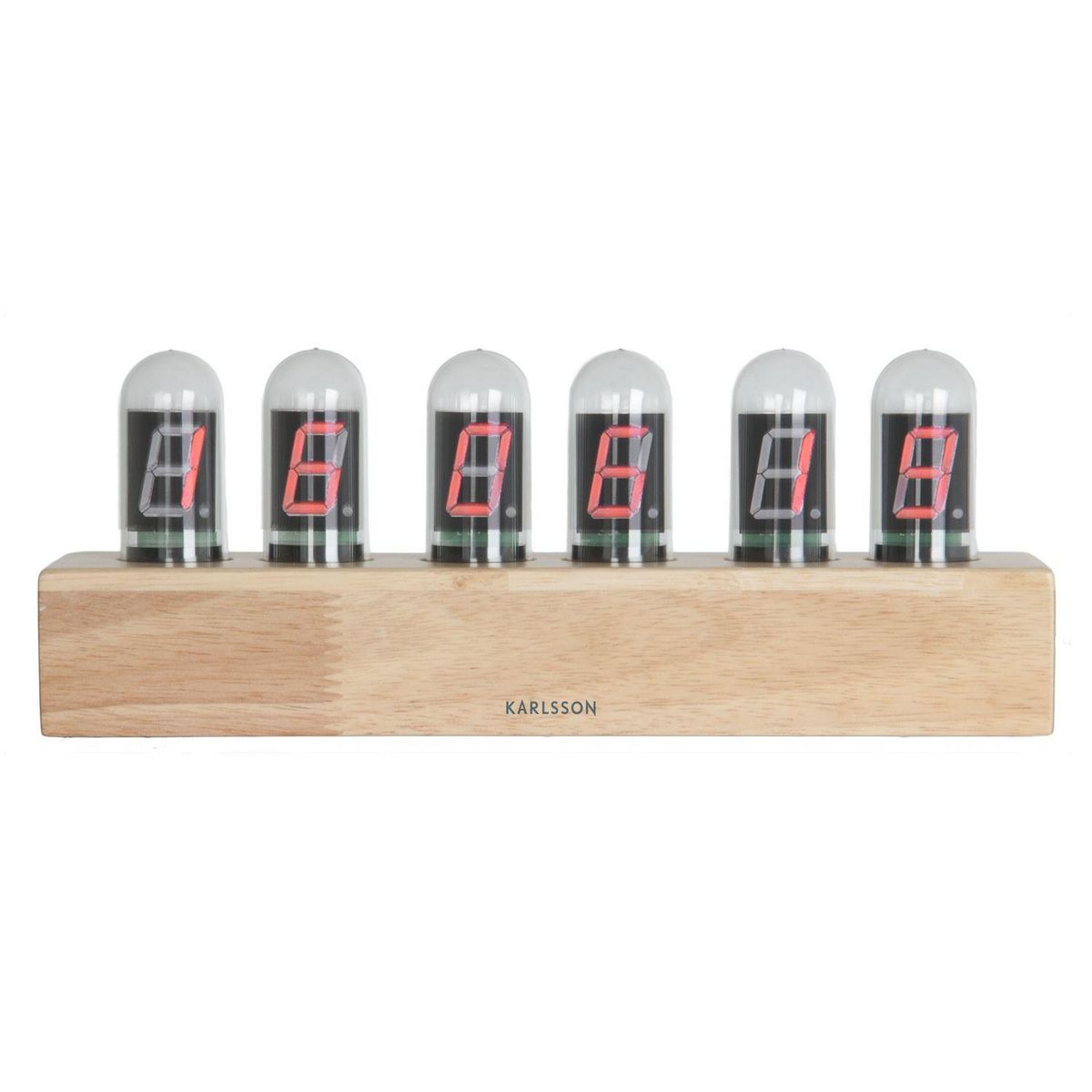 Karlsson Horloge à poser vintage base bois Cathode