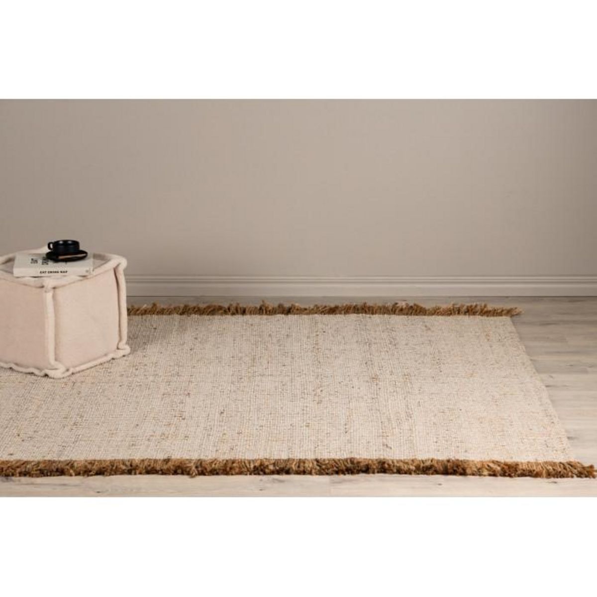 Paris Prix Tapis Déco en Jute  Emilio  160x230cm Naturel
